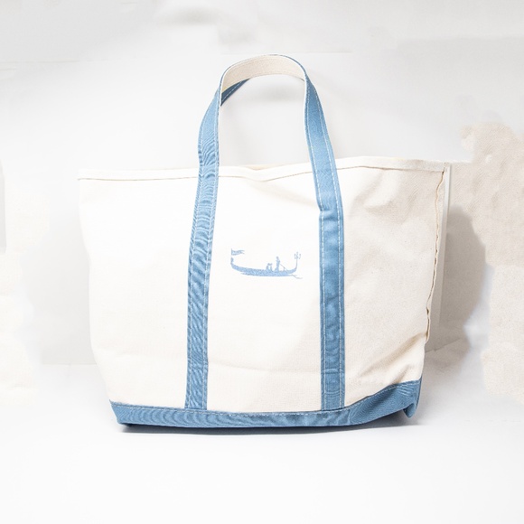 L.L. Bean Slate Blue Tote Bag - Picture 1 of 5